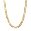 Thumbnail Image 1 of 14K Gold Plated Diamond-Cut Curb Chain - 20"