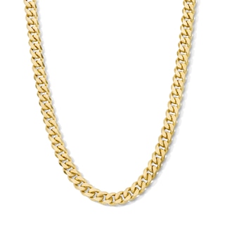 14K Gold Plated Diamond-Cut Curb Chain - 20"