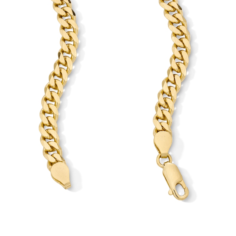 Main Image 2 of 14K Gold Plated Diamond-Cut Curb Chain - 22"