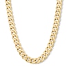 Thumbnail Image 1 of 14K Gold Plated Diamond-Cut Curb Chain - 26"