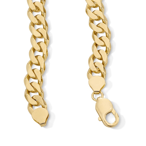 14K Gold Plated Diamond-Cut Curb Chain - 22"