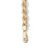 Thumbnail Image 2 of 14K Gold Plated Rope Chain Bracelet - 8.5"