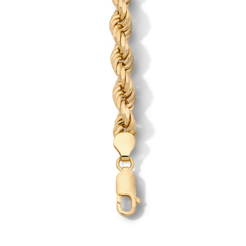 Main Image 2 of 14K Gold Plated Rope Chain Bracelet - 8.5"