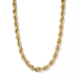 14K Gold Plated 10mm Rope Chain - 22"