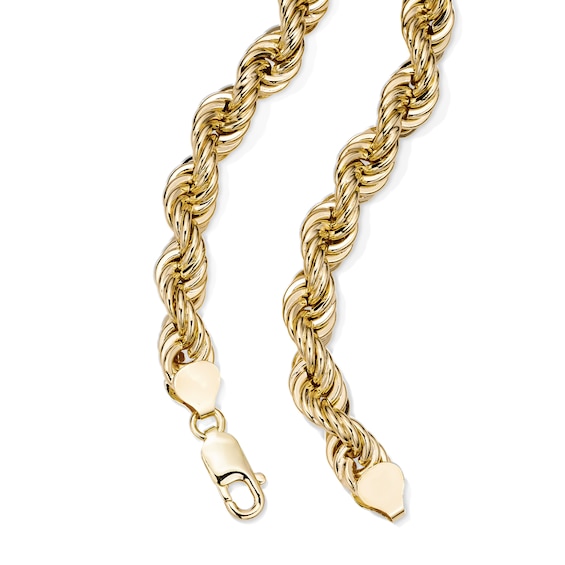 14K Gold Plated 10mm Rope Chain - 22"