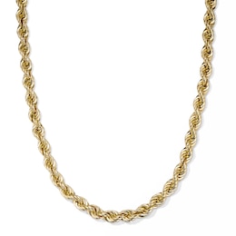 14K Gold Plated 10mm Rope Chain - 30"