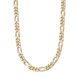 14K Gold Plated 7.3mm Figaro Chain - 24"