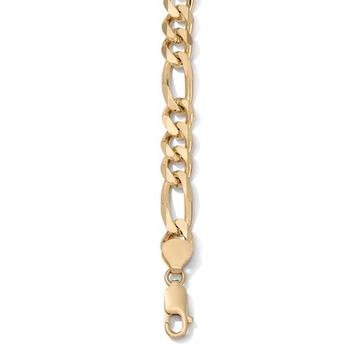 14K Gold Plated 9mm Figaro Chain Bracelet - 8.5"