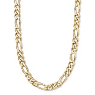 14K Gold Plated 9mm Figaro Chain - 22"