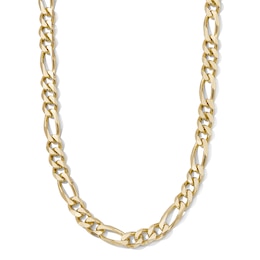 14K Gold Plated 9mm Figaro Chain - 26"