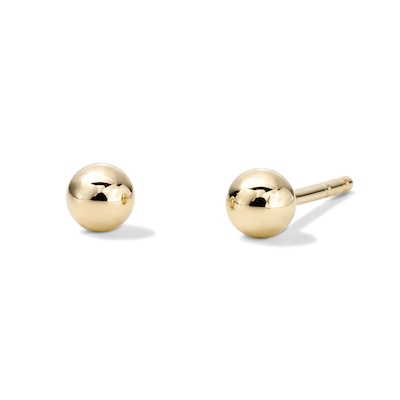 14K Gold Plated 3mm Ball Studs