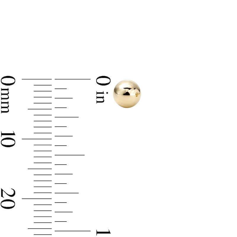 Main Image 2 of 14K Gold Plated 3mm Ball Studs