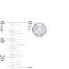 Thumbnail Image 2 of 14K Gold Plated Freshwater Cultured Pearl and Crystal Halo Studs