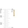Thumbnail Image 2 of 14K Gold Plated CZ Round Stud and Diamond-Cut Huggie Hoop Set