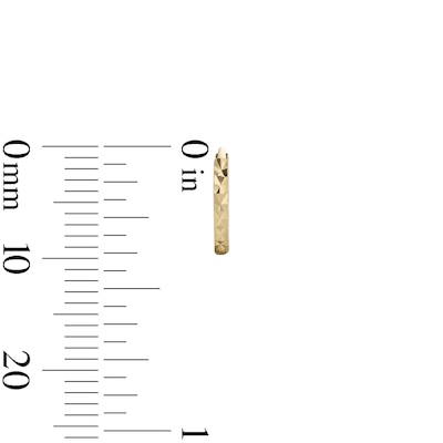 14K Gold Plated CZ Round Stud and Diamond-Cut Huggies Set