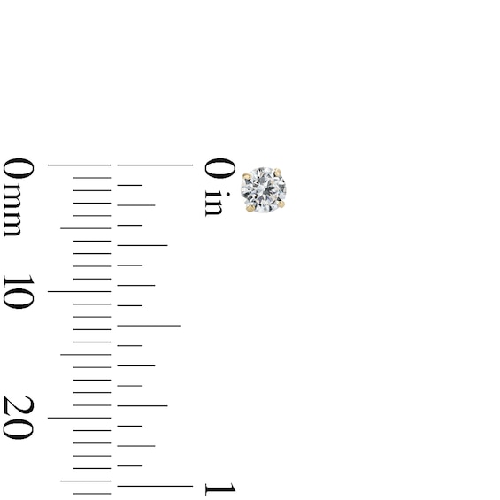 14K Gold Plated CZ Round Stud and Diamond-Cut Huggies Set