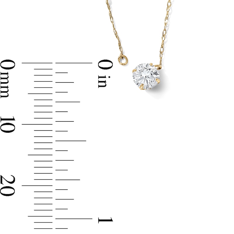 14K Gold Plated CZ Solitaire Studs and Necklace Set