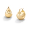 Thumbnail Image 1 of 14K Gold Plated High Polish Hollow Puff Hoops