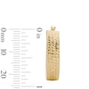 Thumbnail Image 2 of 14K Gold Plated 25mm Diamond-Cut Oval Hoops