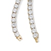 14K Gold Plated 8mm CZ Tennis Necklace - 22"