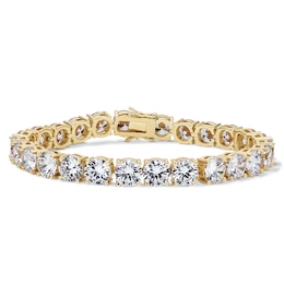 14K Gold Plated 8mm CZ Tennis Bracelet - 8.5"
