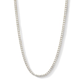 14K Gold Plated 4mm CZ Tennis Necklace - 18"