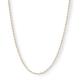 14K Gold Plated 1.5mm CZ Tennis Necklace - 18"