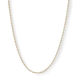 14K Gold Plated 1.5mm CZ Tennis Necklace - 18"