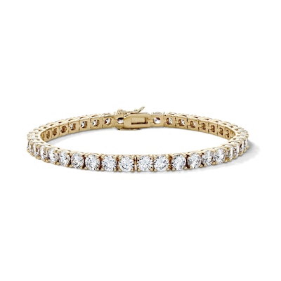 14K Gold Plated 5mm CZ Tennis Bracelet - 8.5"