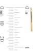 14K Gold Plated Hollow Continuous Hoop Set