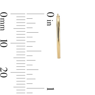 14K Gold Plated Hollow Continuous Hoop Set