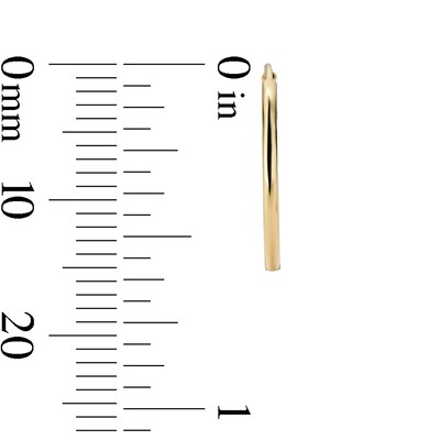 14K Gold Plated Hollow Continuous Hoop Set