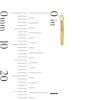 14K Gold Plated Hollow Continuous Hoop Set