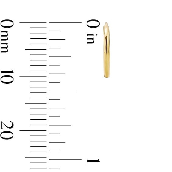14K Gold Plated Hollow Continuous Hoop Set