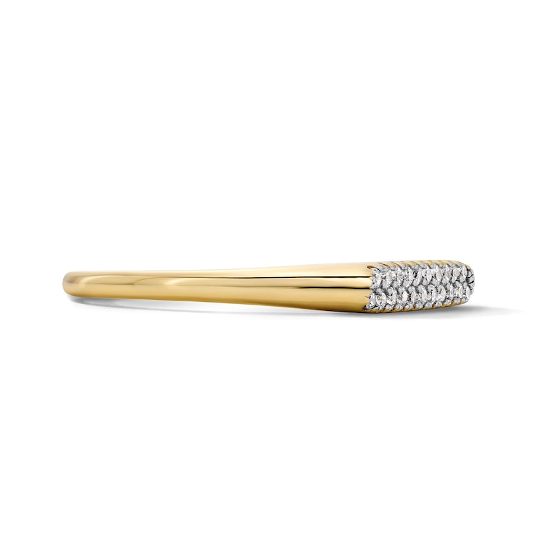18K Gold Plated 1/8 CT. T.W. Lab-Grown Diamond Stackable Ring