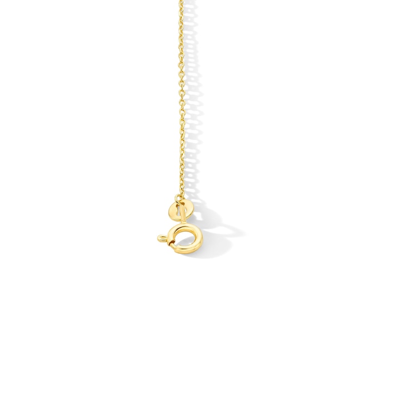 18K Gold Plated Lab-Grown Diamond-Accent and Heart Station Bracelet - 7.25″