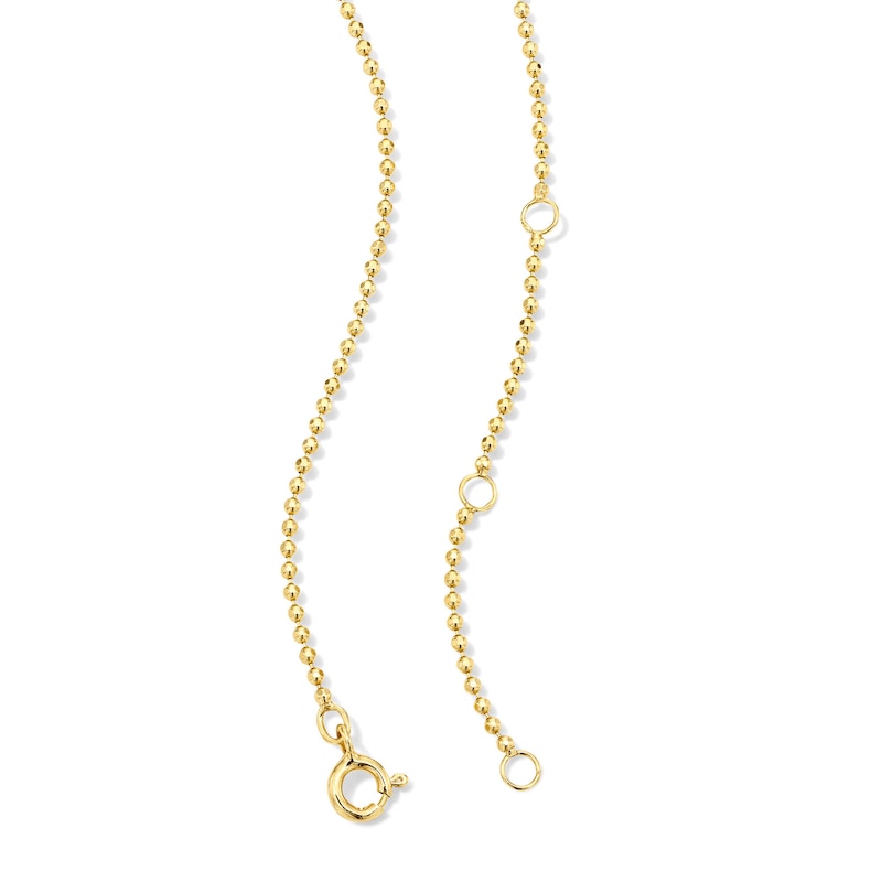 14K Gold Plated Lab-Grown Diamond-Accent Starburst Station Necklace - 16" + 2"