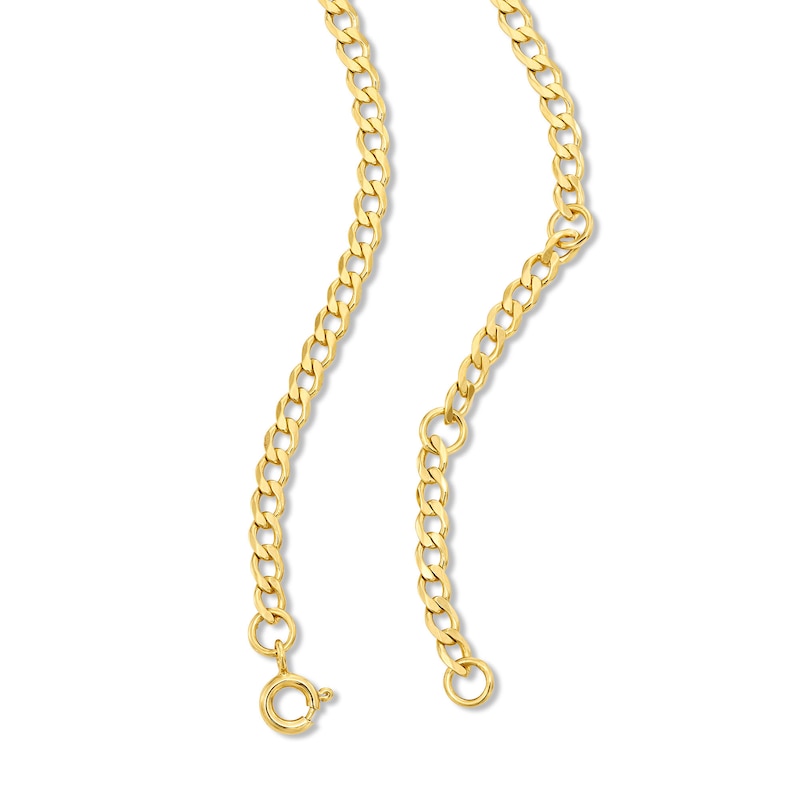 14K Gold Plated Lab-Grown Diamond-Accent Solitaire Necklace - 16" + 2"
