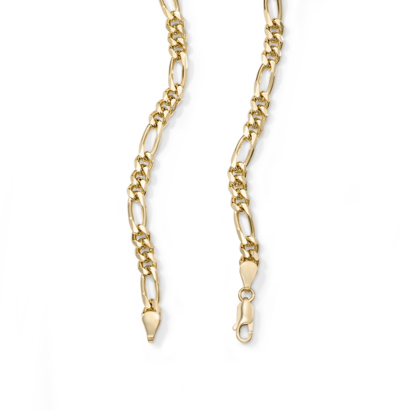 14K Gold Plated 5.6mm Figaro Chain - 24"