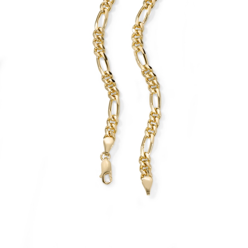 14K Gold Plated 5.6mm Figaro Chain - 22"