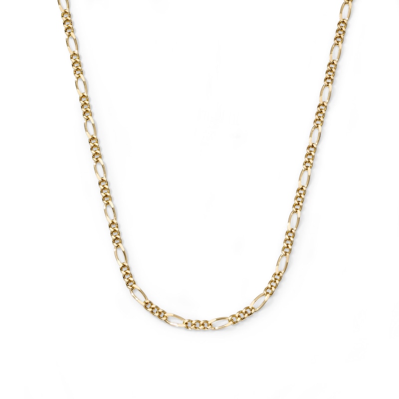 14K Gold Plated 3mm Figaro Chain - 20"