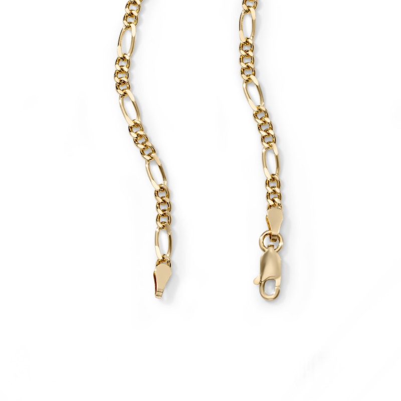 14K Gold Plated 3mm Figaro Chain - 20"