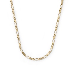 14K Gold Plated 3mm Figaro Chain - 18"