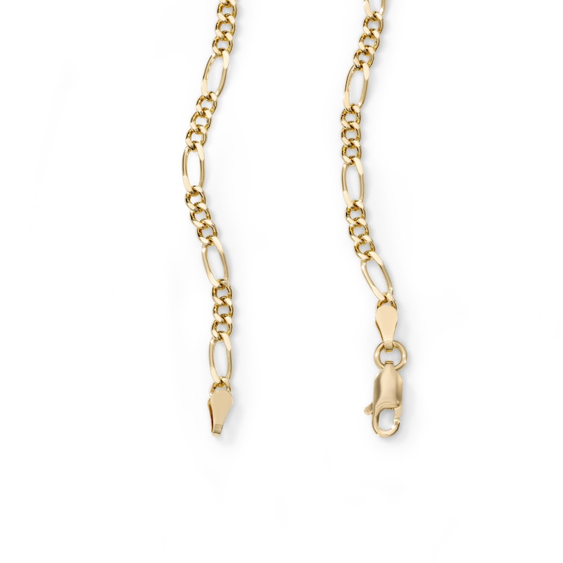 14K Gold Plated 3mm Figaro Chain - 18"