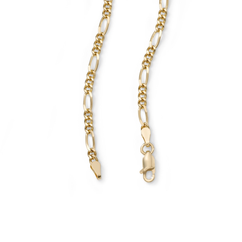14K Gold Plated 3mm Figaro Chain - 16"