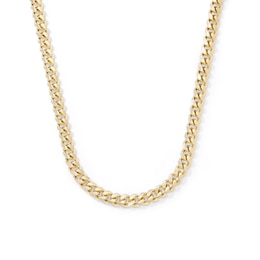 14K Gold Plated 5mm Miami Cuban Curb Chain - 20"