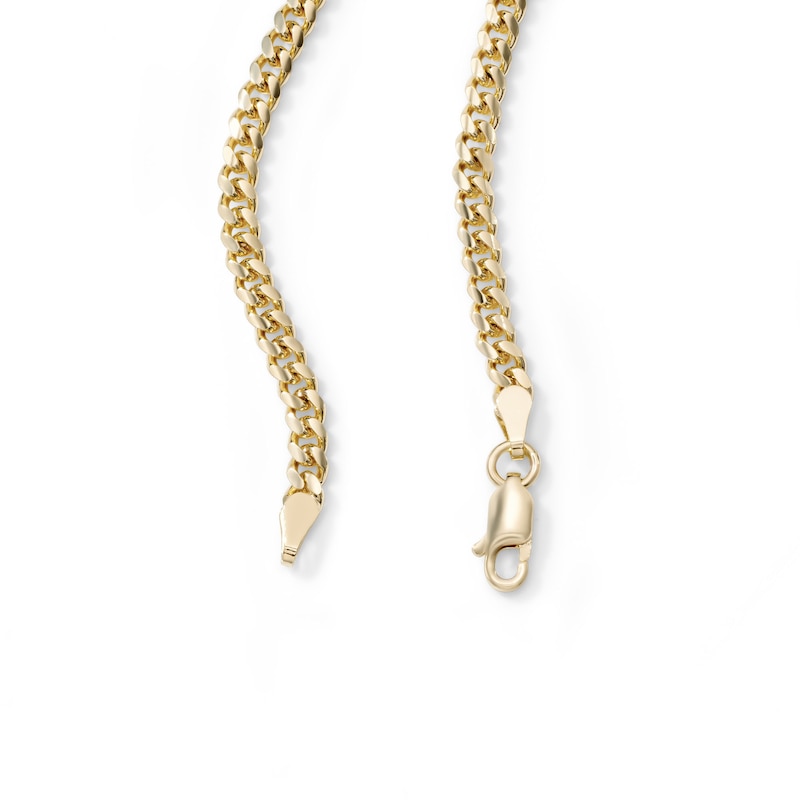 14K Gold Plated 3.5mm Miami Cuban Curb Chain - 22"