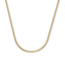 14K Gold Plated 3.5mm Miami Cuban Curb Chain - 18"