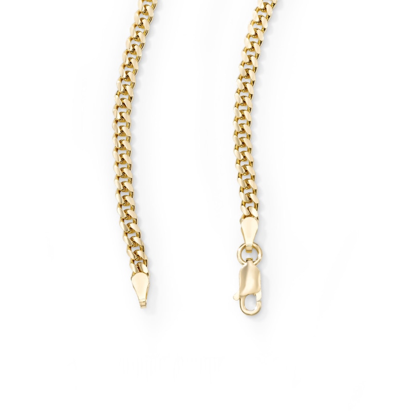 14K Gold Plated 3.5mm Miami Cuban Curb Chain - 18"