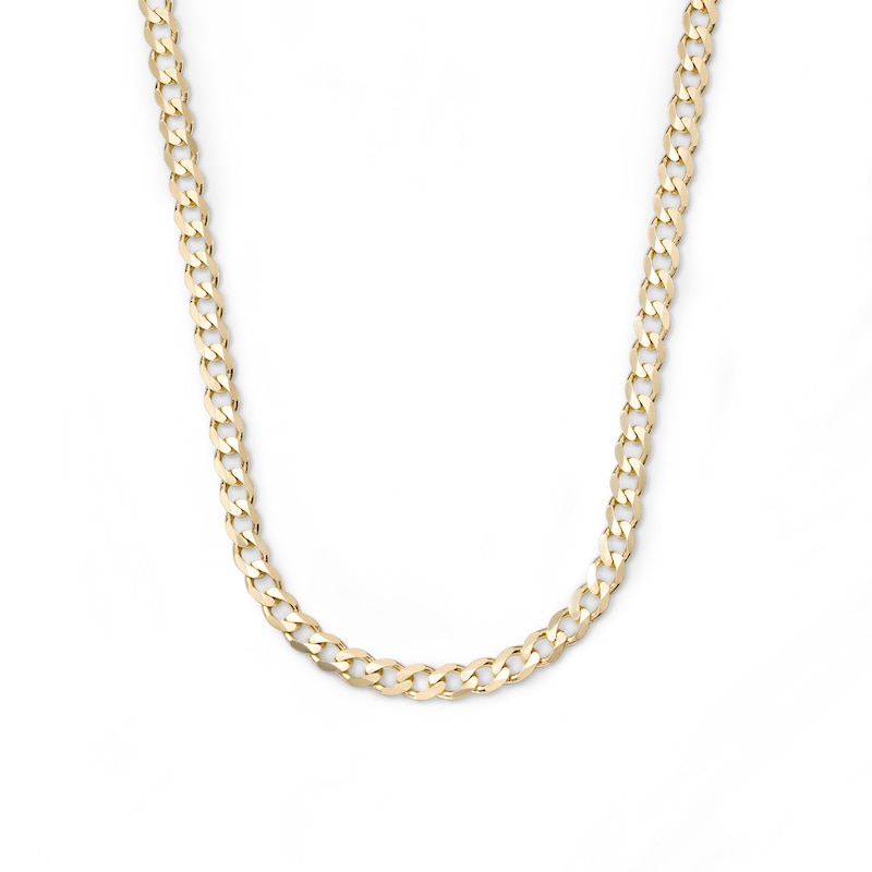 14K Gold Plated 4.6mm Curb Chain - 24"